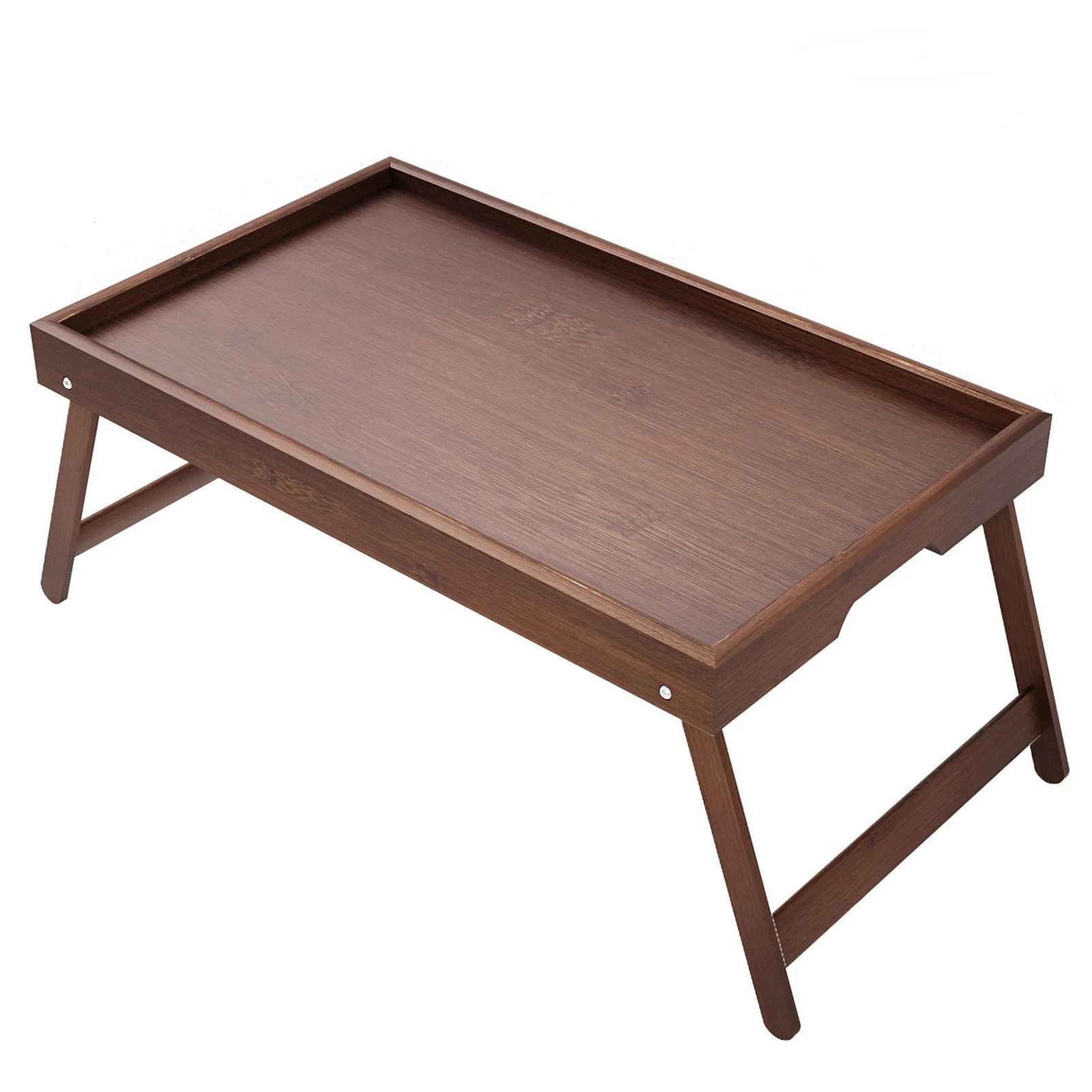 Бамбуковый прикроватный столик с откидными ножками, подставка для ноутбука, поднос для закусок (темно-коричневый)
Бамбуковый прикроватный столик с откидными ножками, подставка для ноутбука, поднос для закусок (темно-коричневый)