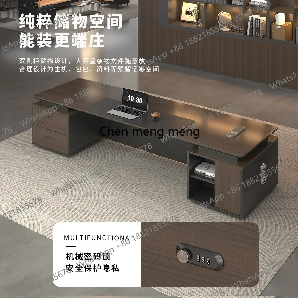 Boss desk modern simple office chairperson office desk and chair combinationF182
Boss desk modern simple office chairperson office desk and chair combinationF182