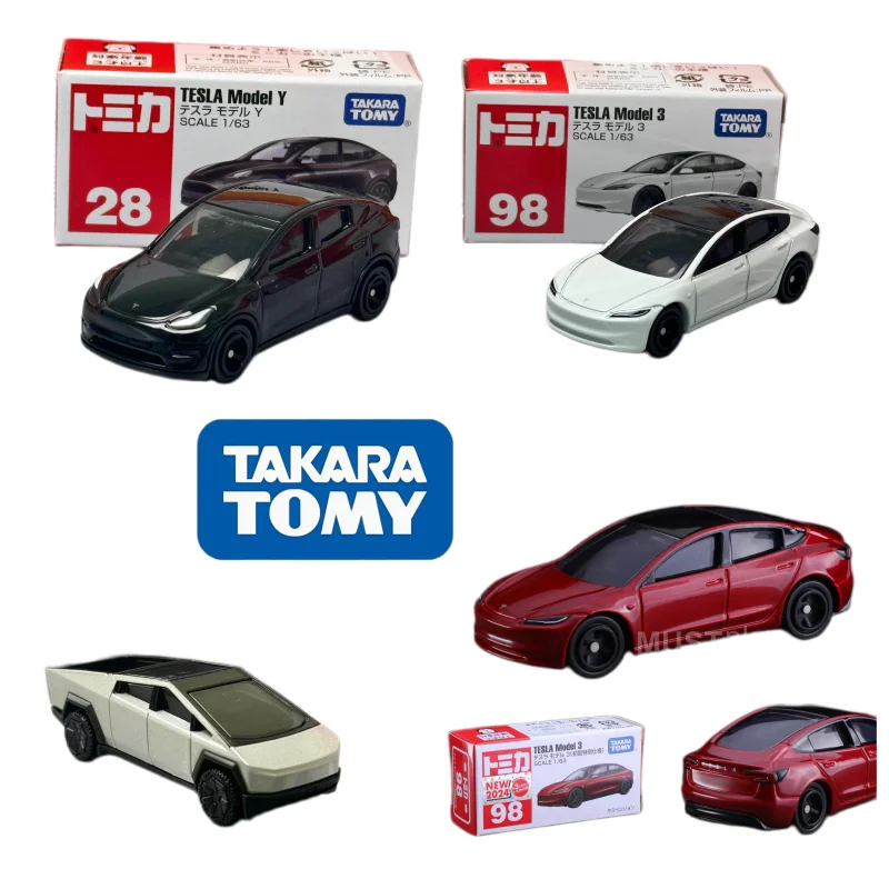 Takara Tomy Tomica No. 28 Tesla Model Y No. 98 Tesla Model 3 Premium 41 Cyber Truck Alloy car Model Replica Series Gifts Toys
Takara Tomy Tomica No. 28 Tesla Model Y No. 98 Tesla Model 3 Premium 41 Cyber Truck Alloy car Model Replica Series Gifts Toys