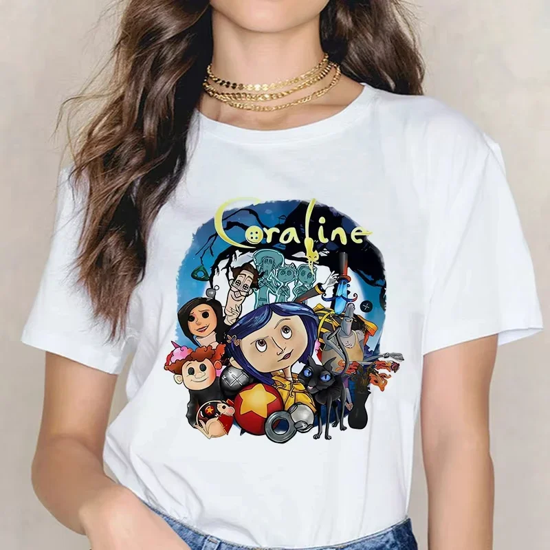 Fashion Horror Movie Tee Shirt Coraline Doll Dreams Y2k T-shirt Women Men Vintage Gothic Tshirt Halloween Graphic Tops Clothes
Fashion Horror Movie Tee Shirt Coraline Doll Dreams Y2k T-shirt Women Men Vintage Gothic Tshirt Halloween Graphic Tops Clothes