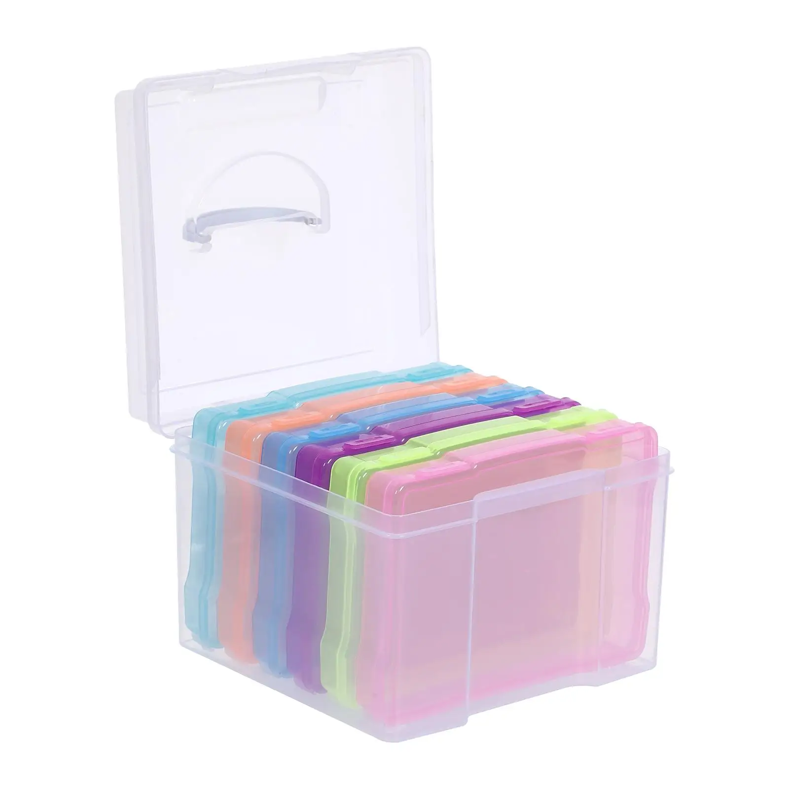 Greeting Card Storage Box Photos Organizer Box with 6 Removable Dividers Storage Bin File Holder for Home Crafts Scrapbooking
Greeting Card Storage Box Photos Organizer Box with 6 Removable Dividers Storage Bin File Holder for Home Crafts Scrapbooking