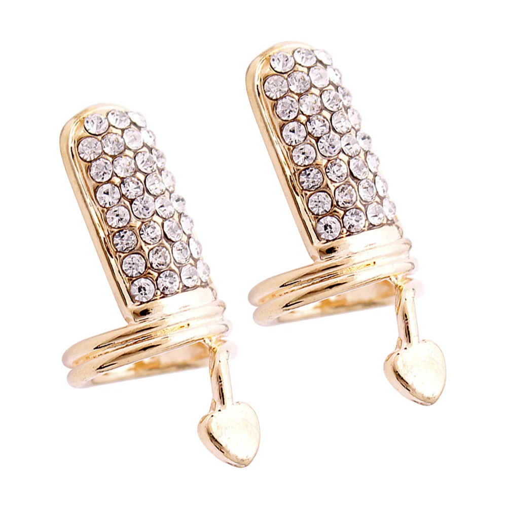 2 Pcs Letter Nail Charms The Ring for Women Flash Drilling Finger Rings Golden Rhinestones
2 Pcs Letter Nail Charms The Ring for Women Flash Drilling Finger Rings Golden Rhinestones