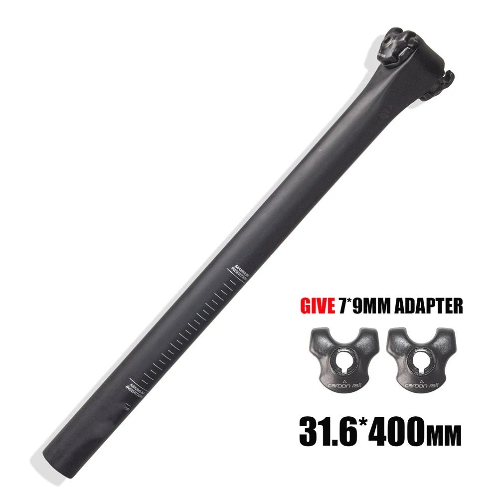 Carbon Fiber Seatpost Mtb Road Bike Seat Tube 27.2/31.6mm Ultra-light UD Matte Long 400mm Seatpost Bicycle Parts
Carbon Fiber Seatpost Mtb Road Bike Seat Tube 27.2/31.6mm Ultra-light UD Matte Long 400mm Seatpost Bicycle Parts