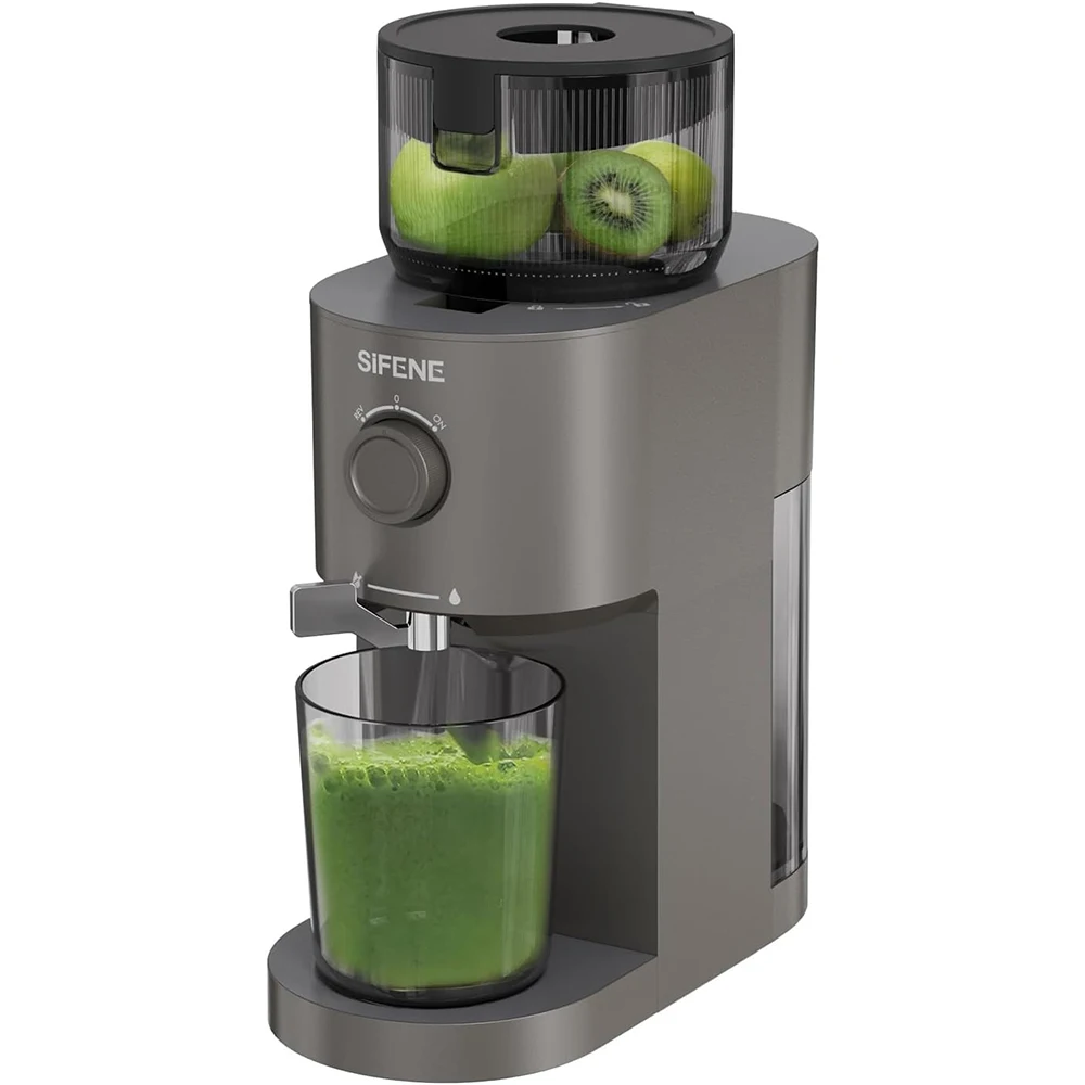 Cold Press Juicer, SiFENE Slow Masticating Machines with 5.2" Extra Large Feed Chute Fit Whole Fruits & Vegetables, Easy Clean
Cold Press Juicer, SiFENE Slow Masticating Machines with 5.2" Extra Large Feed Chute Fit Whole Fruits & Vegetables, Easy Clean