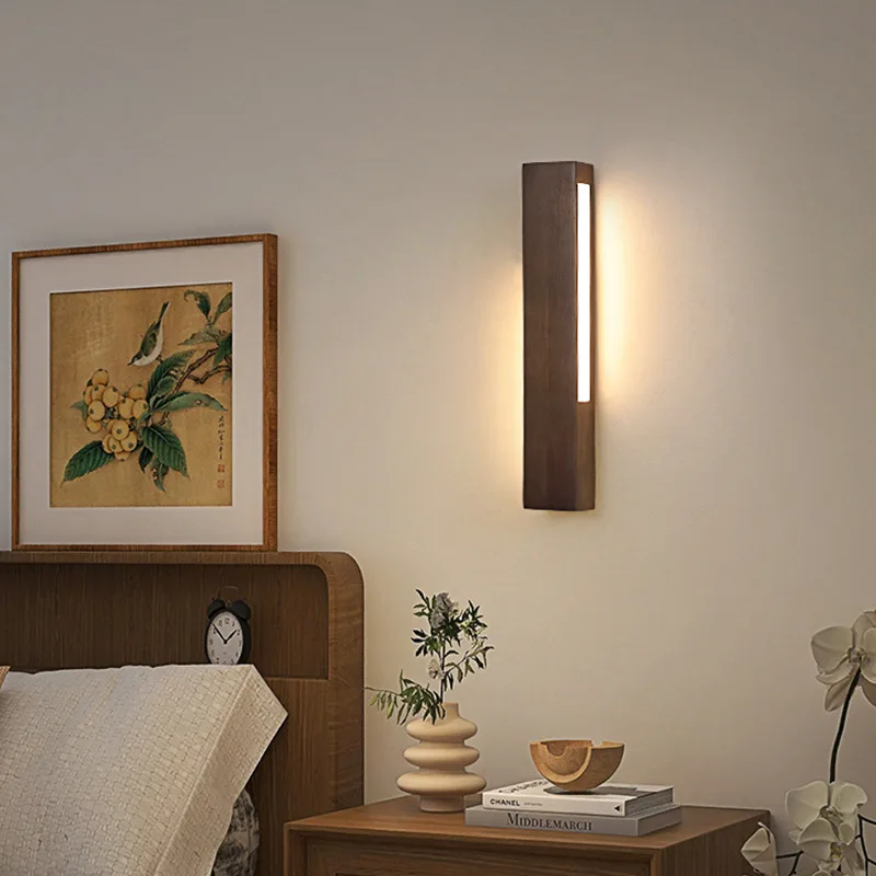 Japanese-Style LED Wall Light Indoor Solid Wood Wall Lamps Bedroom Living Room Aisle Stairs Home Decor Lights Fixtures
Japanese-Style LED Wall Light Indoor Solid Wood Wall Lamps Bedroom Living Room Aisle Stairs Home Decor Lights Fixtures