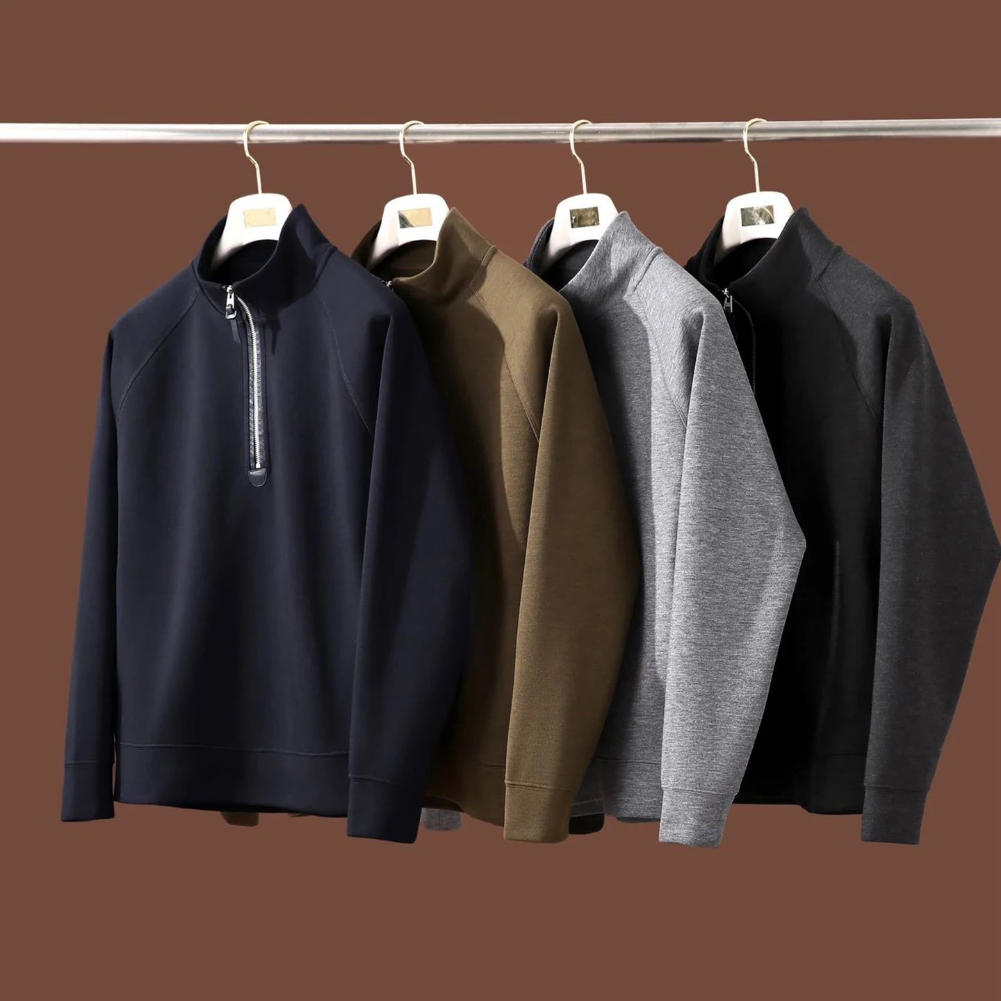 Men's Casual Wool Blend Sweatshirt Half Zipper Stand Collar Leisure Fashion Polyester Fiber Rell Wool Blend Long Sleeve
Men's Casual Wool Blend Sweatshirt Half Zipper Stand Collar Leisure Fashion Polyester Fiber Rell Wool Blend Long Sleeve