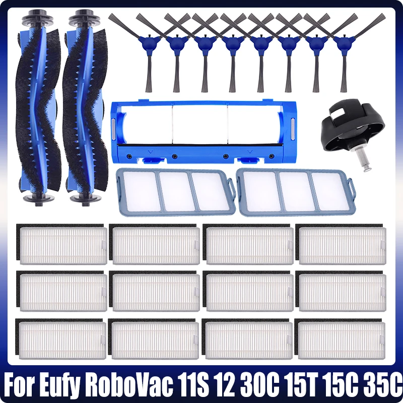 Replacement Main Side Brush Hepa Filter Accessories Kit for Eufy RoboVac 11S 12 30C 15T 15C 35C Robotic Vacuum Cleaner Parts
Replacement Main Side Brush Hepa Filter Accessories Kit for Eufy RoboVac 11S 12 30C 15T 15C 35C Robotic Vacuum Cleaner Parts
