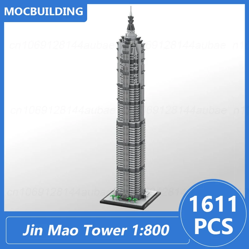 Jin Mao Tower 1:800 Scale MOC Building Blocks DIY Assemble Bricks Architecture Model Collection Display Xmas Toys Gifts 1611PCS
Jin Mao Tower 1:800 Scale MOC Building Blocks DIY Assemble Bricks Architecture Model Collection Display Xmas Toys Gifts 1611PCS
