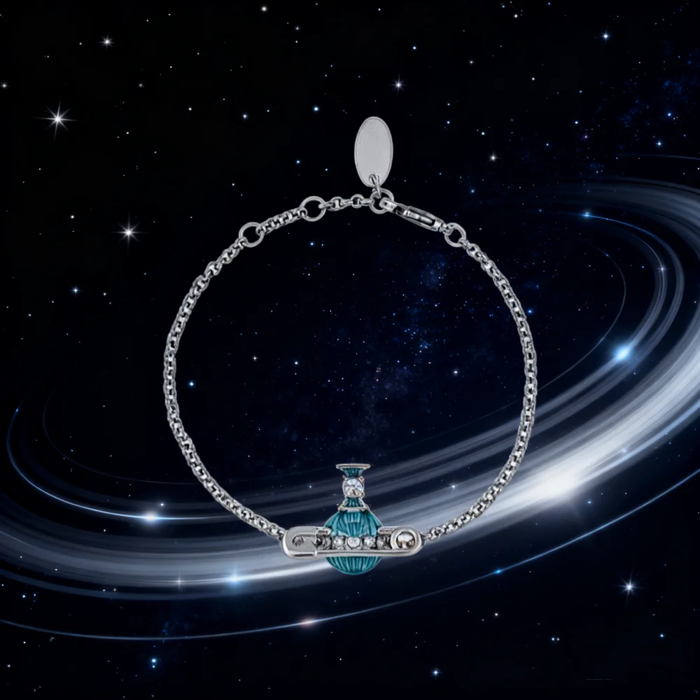 Новый браслет-цепочка KITTY из стерлингового серебра 925 пробы с запеченной краской Saturn для мужчин и женщин
Новый браслет-цепочка KITTY из стерлингового серебра 925 пробы с запеченной краской Saturn для мужчин и женщин