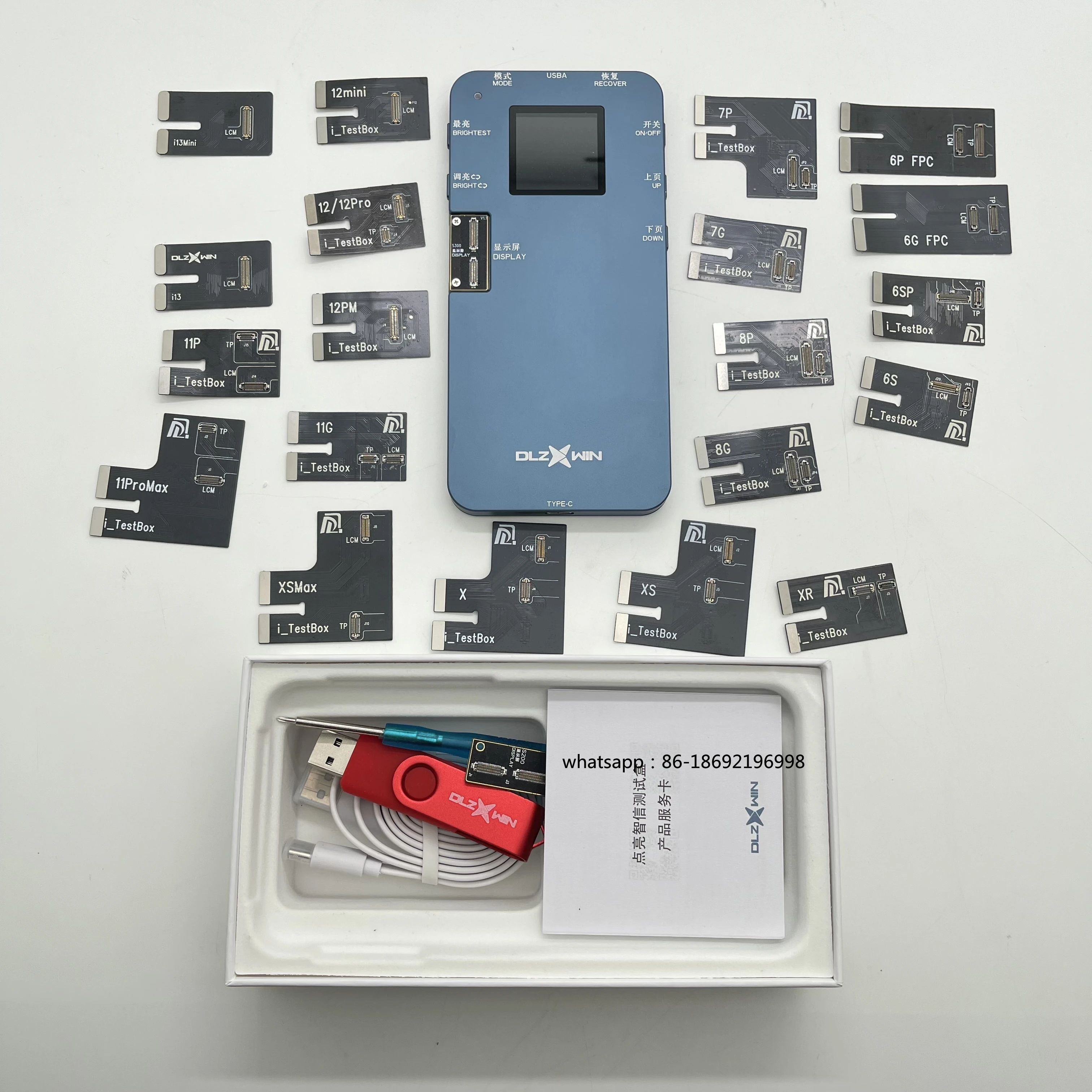 Многофункциональный тестер ЖК-дисплея OLED DL200, 3D-сенсорный ЖК-программатор, тестер дигитайзера True Tone Repair для iPhone 6-12 Pro Max
Многофункциональный тестер ЖК-дисплея OLED DL200, 3D-сенсорный ЖК-программатор, тестер дигитайзера True Tone Repair для iPhone 6-12 Pro Max