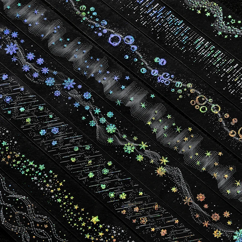 Journal GO 3x200cm When Stars Shine Tape Silver Craft Starry Sky Journal Decor Creative Collage Scrapbook Masking Tape
Journal GO 3x200cm When Stars Shine Tape Silver Craft Starry Sky Journal Decor Creative Collage Scrapbook Masking Tape