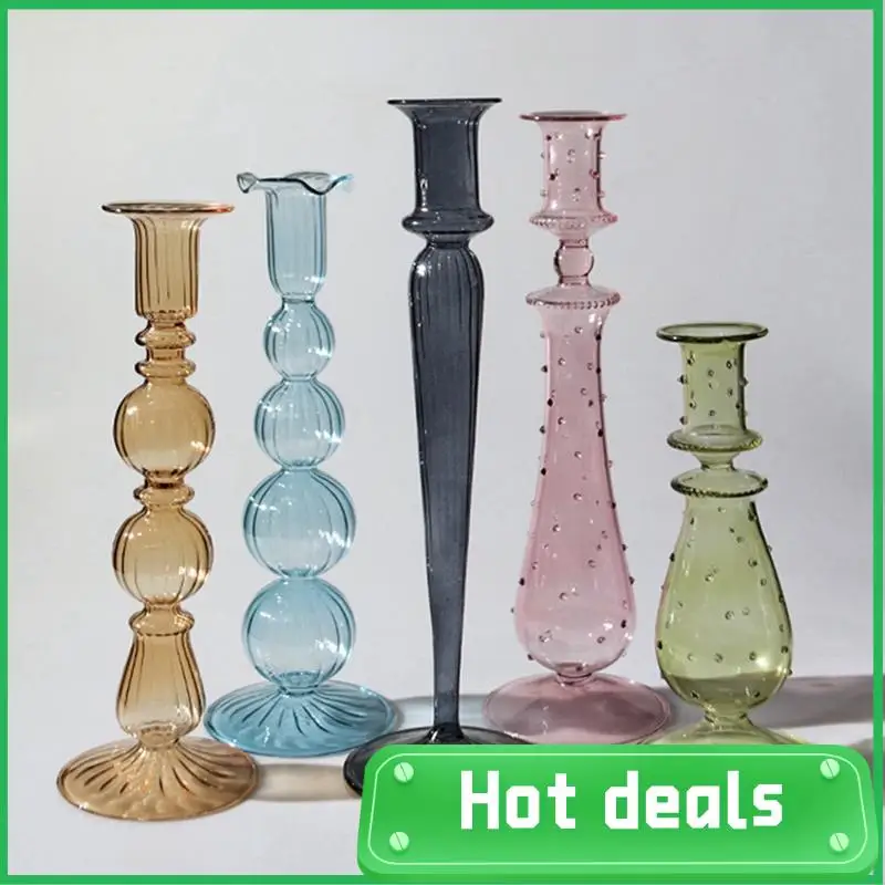 AC62-Romantic Glass Candle Holder Vintage Glass Candlestick Hydroponic Transparent Vase European Style Gift
AC62-Romantic Glass Candle Holder Vintage Glass Candlestick Hydroponic Transparent Vase European Style Gift