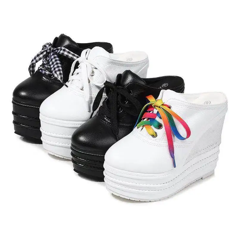 15cm Ultra High Heel Women's Closed Toe Platform Wedge Small Size Lazy Slip On Height Boosting Chunky Sole White Sneakers
15cm Ultra High Heel Women's Closed Toe Platform Wedge Small Size Lazy Slip On Height Boosting Chunky Sole White Sneakers