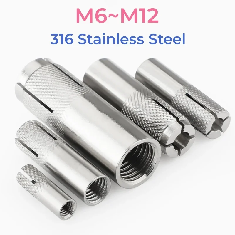 316 Stainless Steel Drop-in Expansion Anchor M6 M8 M10 M12 Expansion Bolt Screw Top Burst Blasting Gecko Flat Burst Anchor
316 Stainless Steel Drop-in Expansion Anchor M6 M8 M10 M12 Expansion Bolt Screw Top Burst Blasting Gecko Flat Burst Anchor