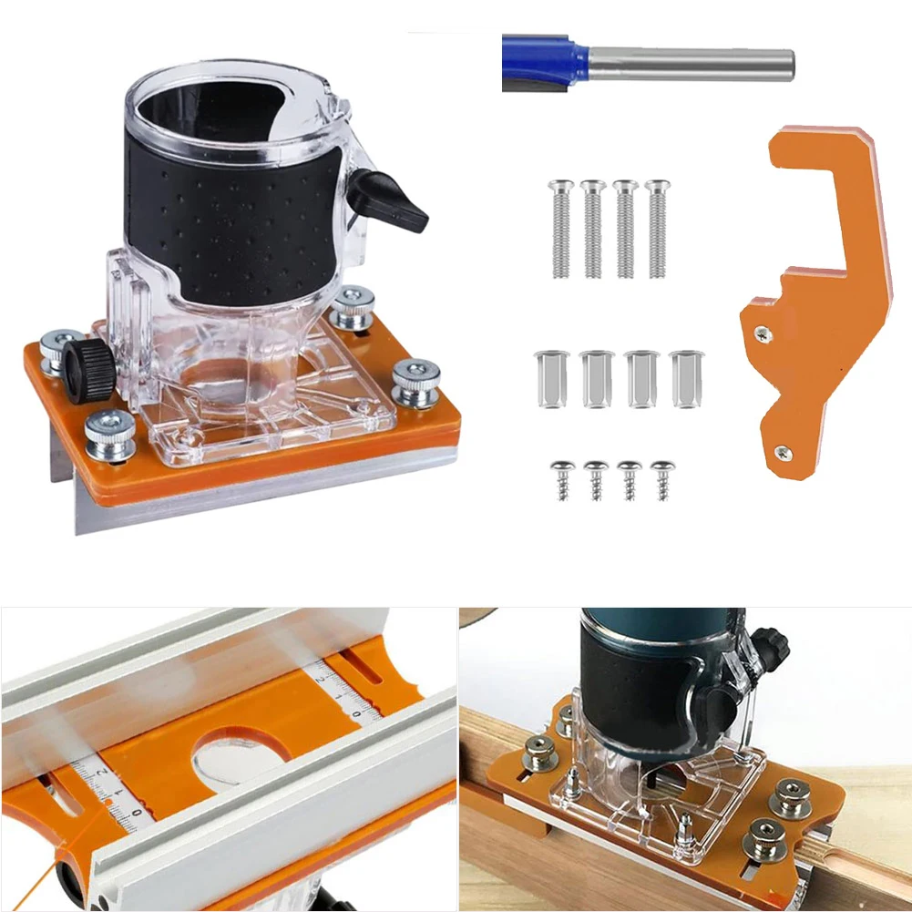 Wood Router Slotting Locator Accurate Slotted Base Slotting Machine Bracket Handheld Edge Trimmer Milling Curve Cutting Tool
Wood Router Slotting Locator Accurate Slotted Base Slotting Machine Bracket Handheld Edge Trimmer Milling Curve Cutting Tool