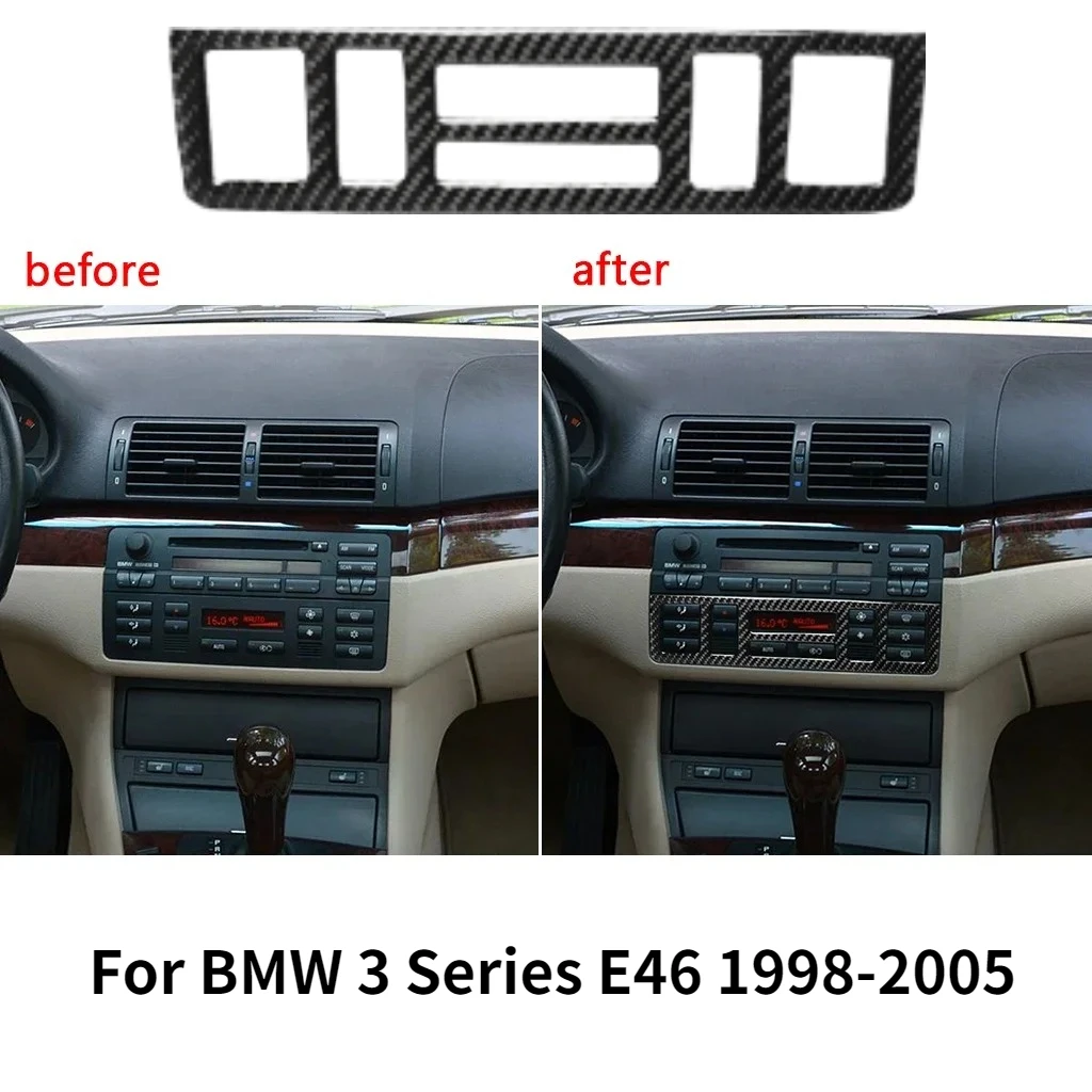 Car Interior Accessories for BMW 3 Series E46 1998-2005 Carbon Fiber Car Console AC Control Panel Cover Trim Sticker
Car Interior Accessories for BMW 3 Series E46 1998-2005 Carbon Fiber Car Console AC Control Panel Cover Trim Sticker
