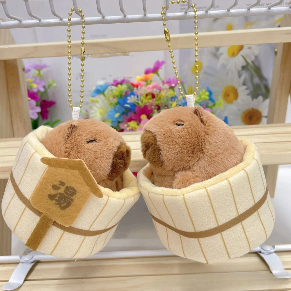 Funny Japanese Style Capybara Keychain Bathtub Leisurely Capybara Plush Dolls Soft Charms Cartoon Doll Pendant Girl
Funny Japanese Style Capybara Keychain Bathtub Leisurely Capybara Plush Dolls Soft Charms Cartoon Doll Pendant Girl