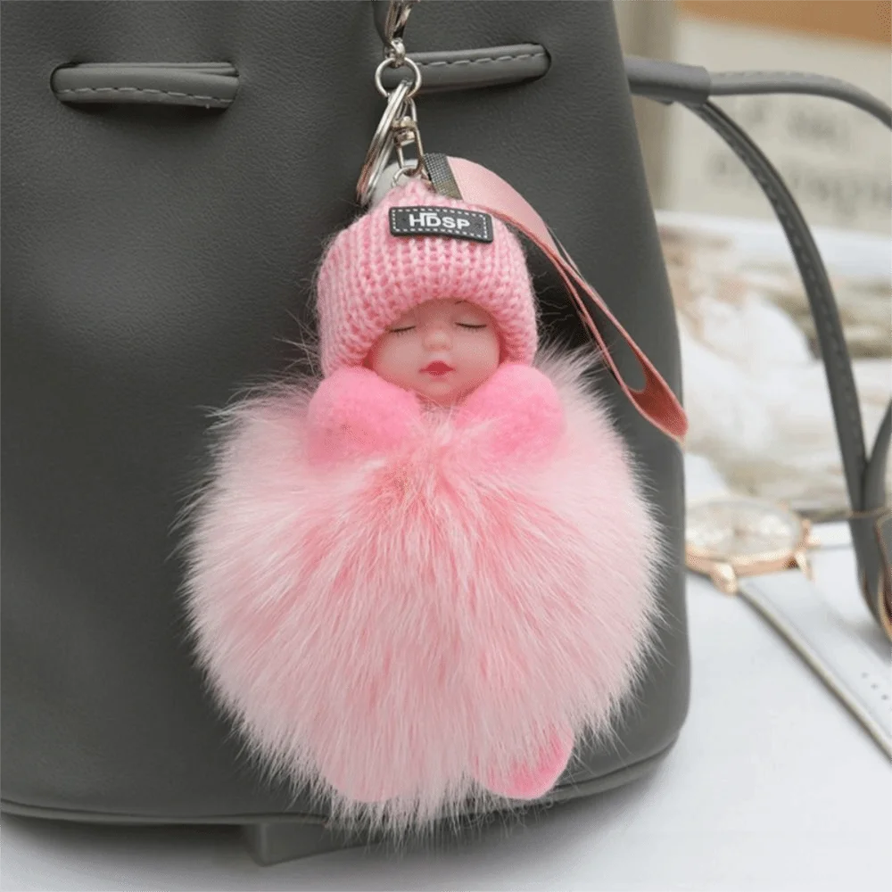 Cute Pompom Sleeping Keychain Fluffy Fur Ball Car Key Ring Gift Bag Charms Ornmant Women Girl
Cute Pompom Sleeping Keychain Fluffy Fur Ball Car Key Ring Gift Bag Charms Ornmant Women Girl