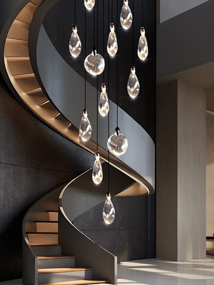 Stair Chandelier High Ceiling Villa Loft Crystal Fixture Pendant Light Luster Indoor Rotating Staircase Chandelier
Stair Chandelier High Ceiling Villa Loft Crystal Fixture Pendant Light Luster Indoor Rotating Staircase Chandelier
