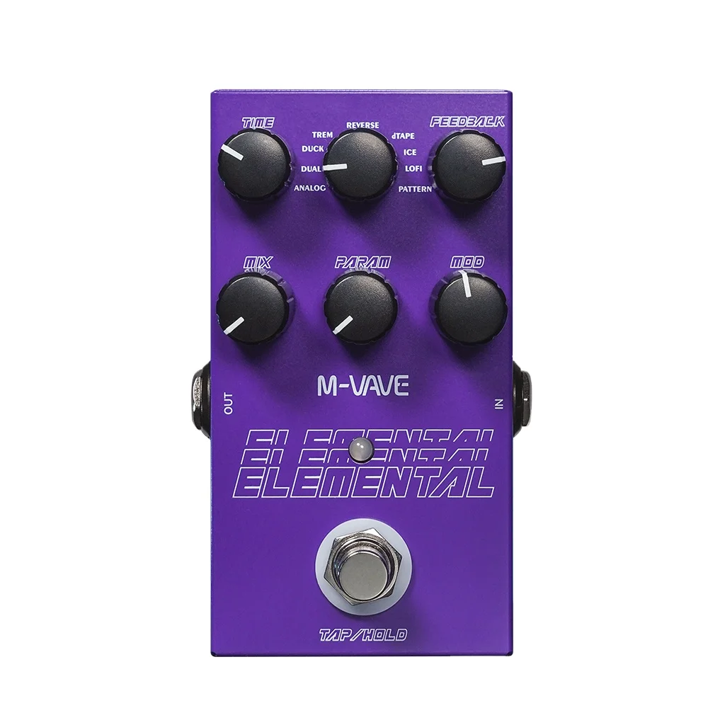 M-VAVE Delay Guitar Effects Pedal Digital 3000ms Delay Time Without Modulation
M-VAVE Delay Guitar Effects Pedal Digital 3000ms Delay Time Without Modulation