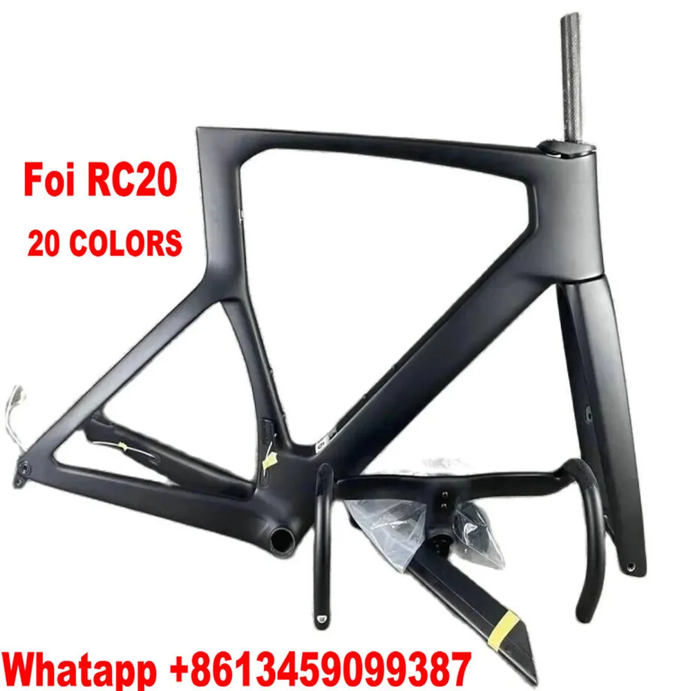 FOl RC20 Carbon Frame, Custom 20 Colors, Racing Road Bike Bicycle Disc Frameset with Handlebar, Ship DPD for EU
FOl RC20 Carbon Frame, Custom 20 Colors, Racing Road Bike Bicycle Disc Frameset with Handlebar, Ship DPD for EU
