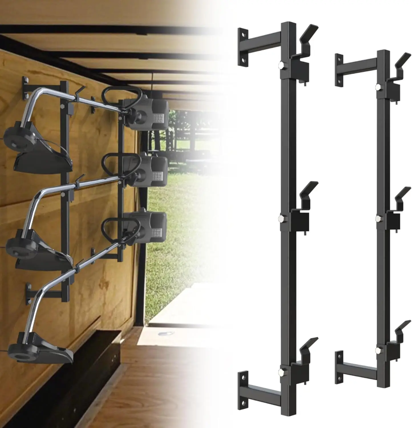 Weed Eater Rack for Enclosed Trailer, Landscape Trimmer Holder for Lawn Equipment and Yard Tools
Weed Eater Rack for Enclosed Trailer, Landscape Trimmer Holder for Lawn Equipment and Yard Tools