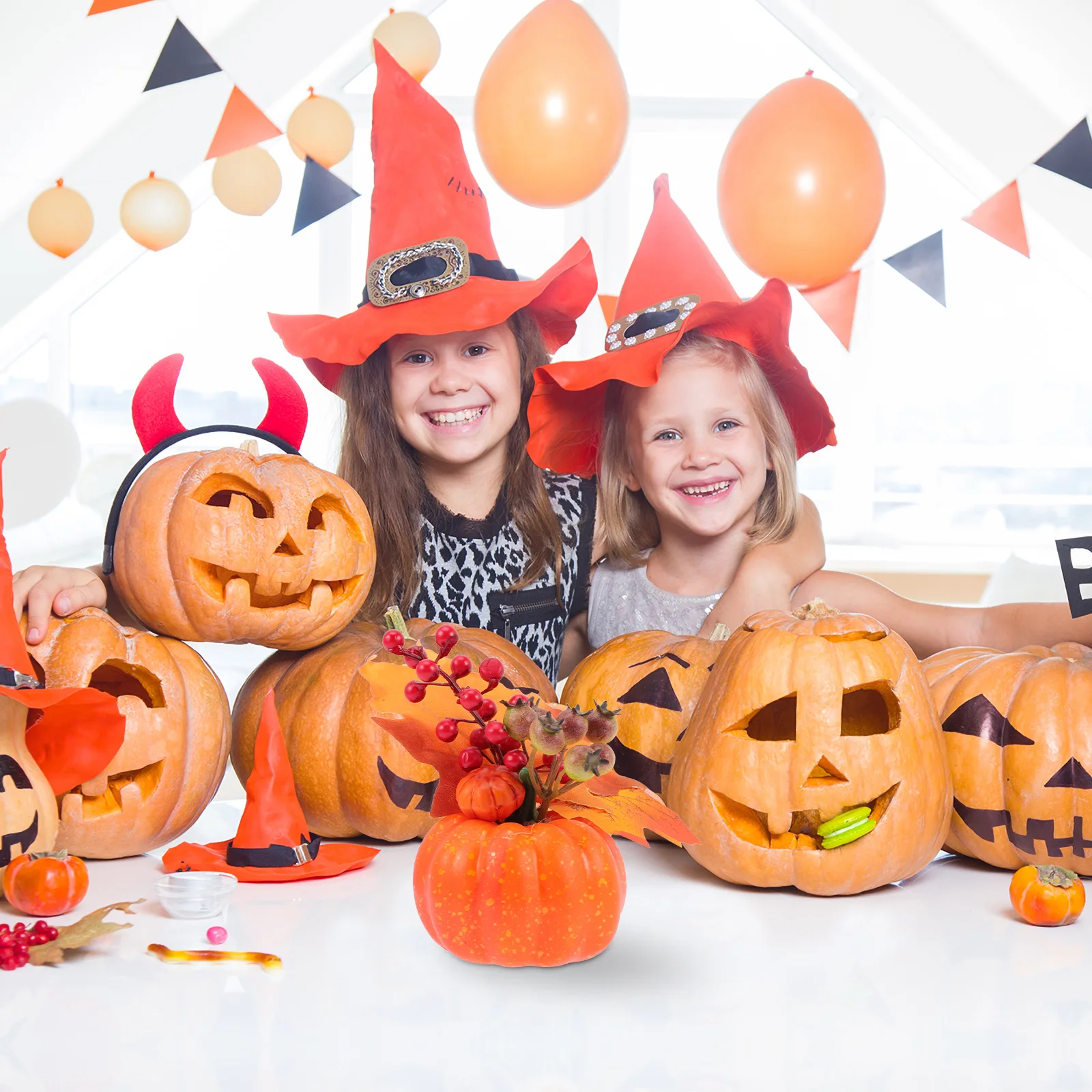 Artificial Pumpkin for Festival Decor Good Photo Props Attractive Long Time Preserve Halloween Gathering Fake Pumpkin
Artificial Pumpkin for Festival Decor Good Photo Props Attractive Long Time Preserve Halloween Gathering Fake Pumpkin