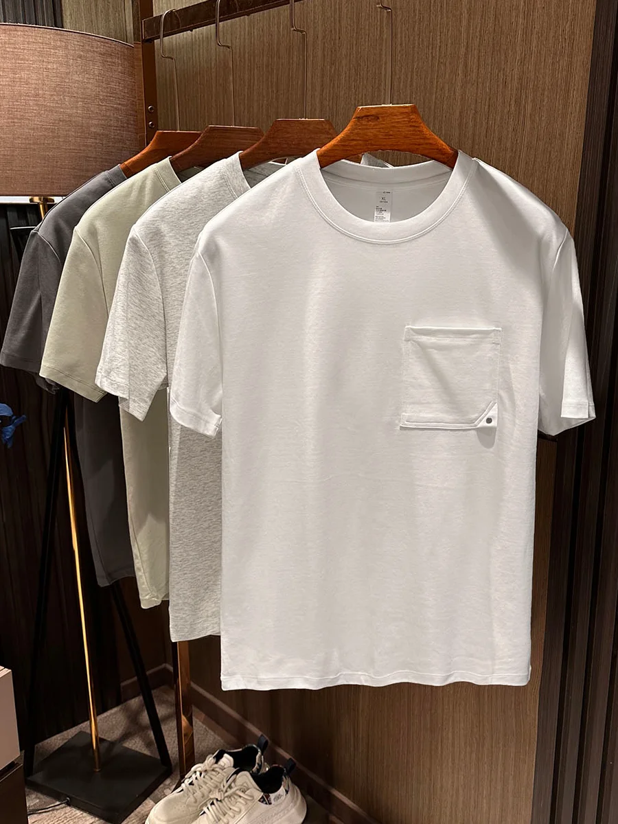 Men's Premium Color round Neck Short Sleeve T-Shirt Patch Pocket Summer New Style Cotton Breathable Comfortable T-Shirt
Men's Premium Color round Neck Short Sleeve T-Shirt Patch Pocket Summer New Style Cotton Breathable Comfortable T-Shirt