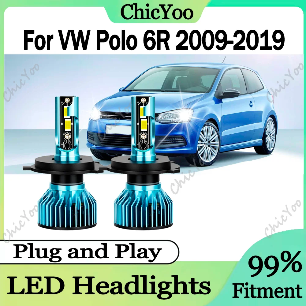2PCS High Power Canbus No error H4 High Low Beam LED Headlights 6000K Super White 120W 30000LM 12V 24V For VW Polo 6R 2009-2019
2PCS High Power Canbus No error H4 High Low Beam LED Headlights 6000K Super White 120W 30000LM 12V 24V For VW Polo 6R 2009-2019