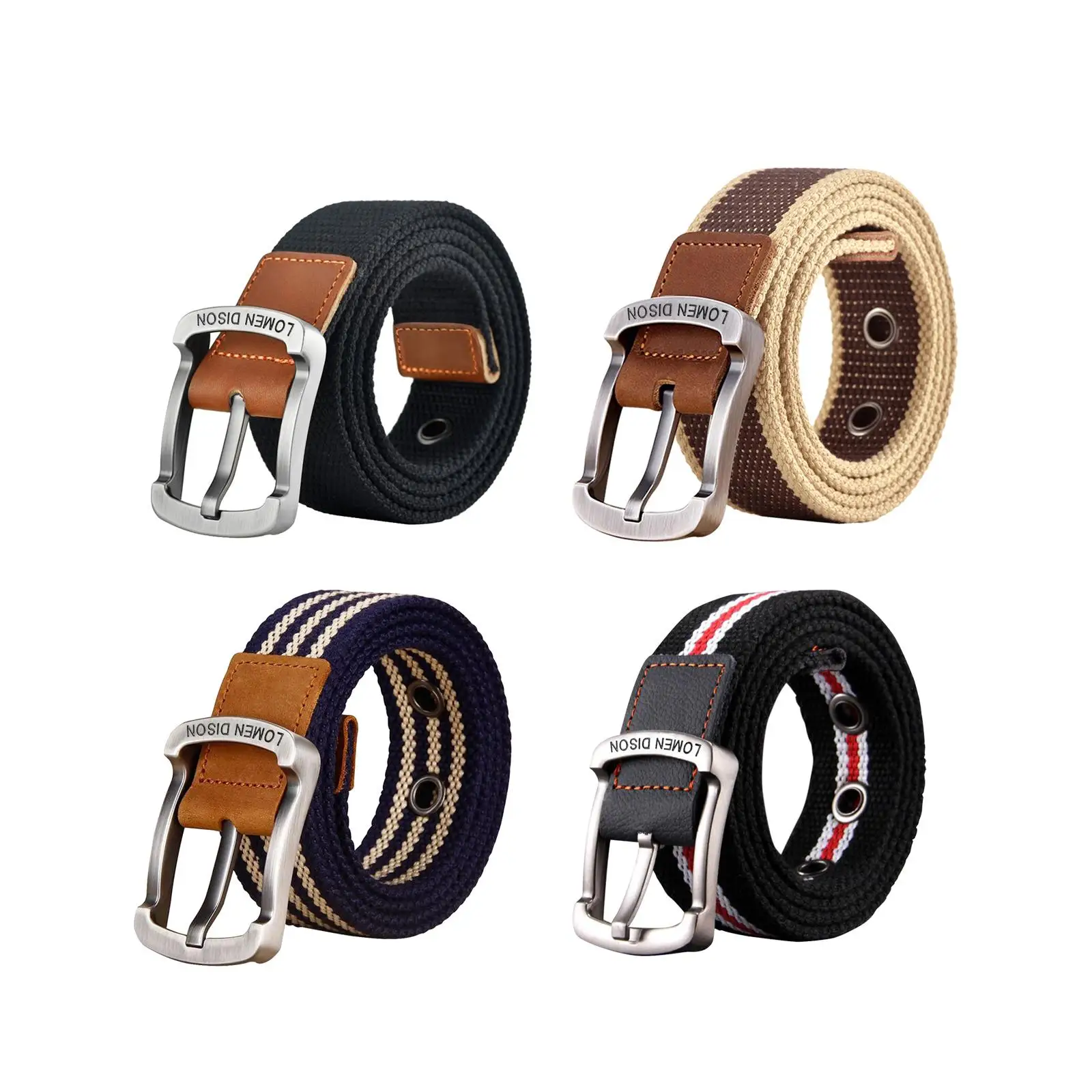 Canvas Belt Alloy Pin Buckle Waistband for Work Sports Trousers Outdoor Men Women
Canvas Belt Alloy Pin Buckle Waistband for Work Sports Trousers Outdoor Men Women
