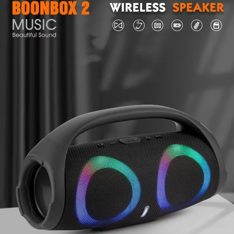 100W High Power Wireless Bluetooth Speaker IPX5 Waterproof Portable Speaker with RGB Lights
100W High Power Wireless Bluetooth Speaker IPX5 Waterproof Portable Speaker with RGB Lights
