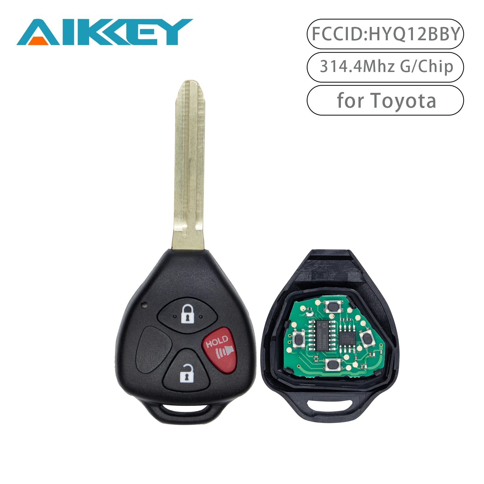 3 Buttons Car Key Remote Control HYQ12BBY with G CHIP for Toyota 4Runner RAV4 Yaris Venza
3 Buttons Car Key Remote Control HYQ12BBY with G CHIP for Toyota 4Runner RAV4 Yaris Venza