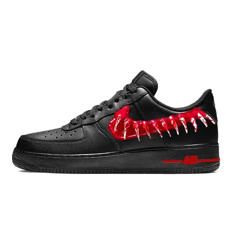 [Женские кроссовки для скейтборда Nike Air Force 1, противоскользящие, износостойкие, с низким верхом, женские черные, красные
[Женские кроссовки для скейтборда Nike Air Force 1, противоскользящие, износостойкие, с низким верхом, женские черные, красные