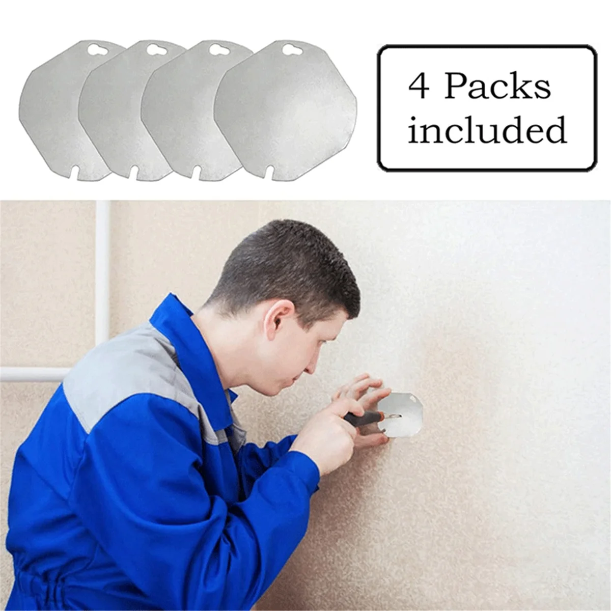 Y31A 4 упаковки восьмиугольной крышки электрической коробки, металлические крышки распределительной коробки из оцинкованной стали, крышка розетки для восьмиугольной коробки
Y31A 4 упаковки восьмиугольной крышки электрической коробки, металлические крышки распределительной коробки из оцинкованной стали, крышка розетки для восьмиугольной коробки