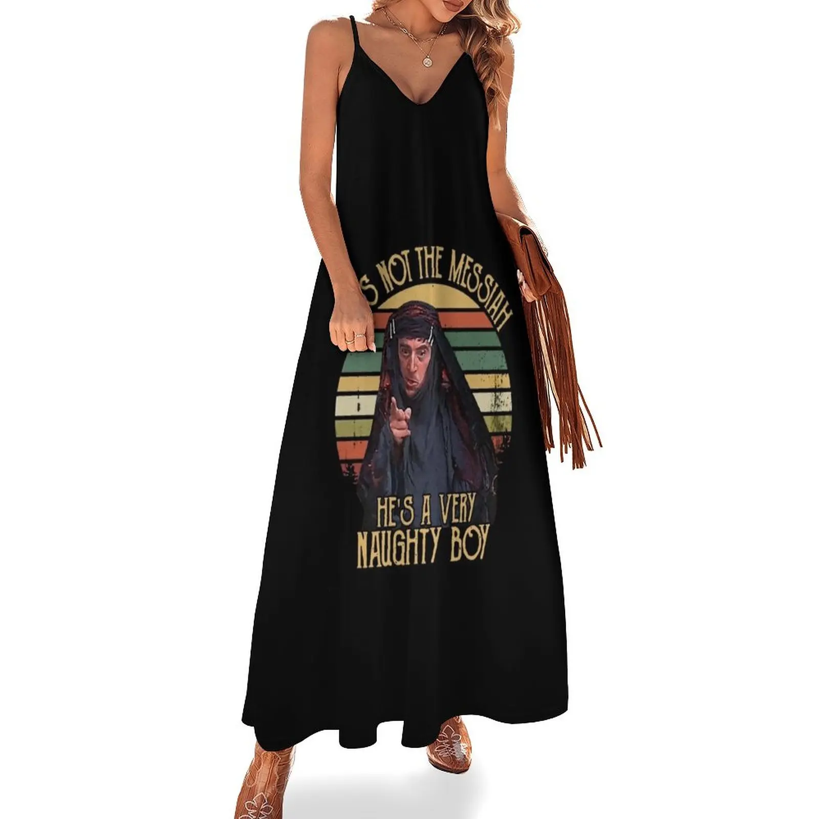 He_s Not The Messiah He_s A Very Naughty Boy Vintage Sleeveless Dress Casual dresses evening dresses women
He_s Not The Messiah He_s A Very Naughty Boy Vintage Sleeveless Dress Casual dresses evening dresses women