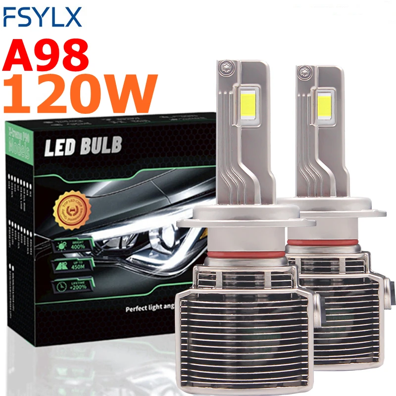 A98 120W H7 LED Headlights with 6500K Car Light H7 H11 H4 9005 hb3 Led Headlight Bulb Car Light
A98 120W H7 LED Headlights with 6500K Car Light H7 H11 H4 9005 hb3 Led Headlight Bulb Car Light