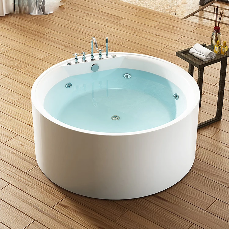 Round Soaking Bathtub 180 X 180 Double Freestanding Yacuzzi Spa Hot Tub Hydrotherapy Massage Bath With Bathtub Accessories
Round Soaking Bathtub 180 X 180 Double Freestanding Yacuzzi Spa Hot Tub Hydrotherapy Massage Bath With Bathtub Accessories