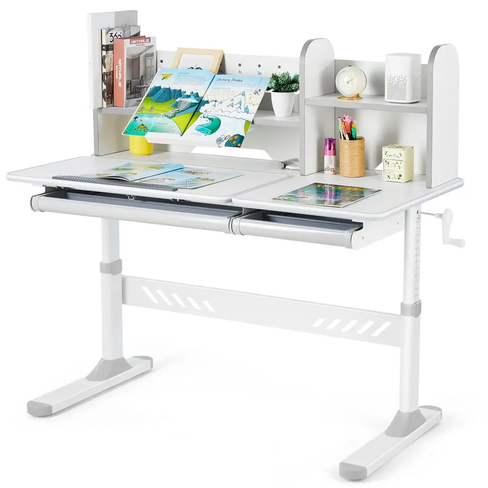 Adjustable Kids Desk with Hutch and Drawers, 47 Wide Multifunction Ergonomic Study Table, with Two Storage Drawer, Tilt Desktop
Adjustable Kids Desk with Hutch and Drawers, 47 Wide Multifunction Ergonomic Study Table, with Two Storage Drawer, Tilt Desktop