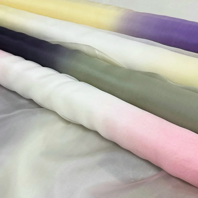 100%Mulberry Silk Organza Fabric Dreamy Gradient Lightweight Spring Summer Breathable Dress Handmade DIY Home Craft Material
100%Mulberry Silk Organza Fabric Dreamy Gradient Lightweight Spring Summer Breathable Dress Handmade DIY Home Craft Material