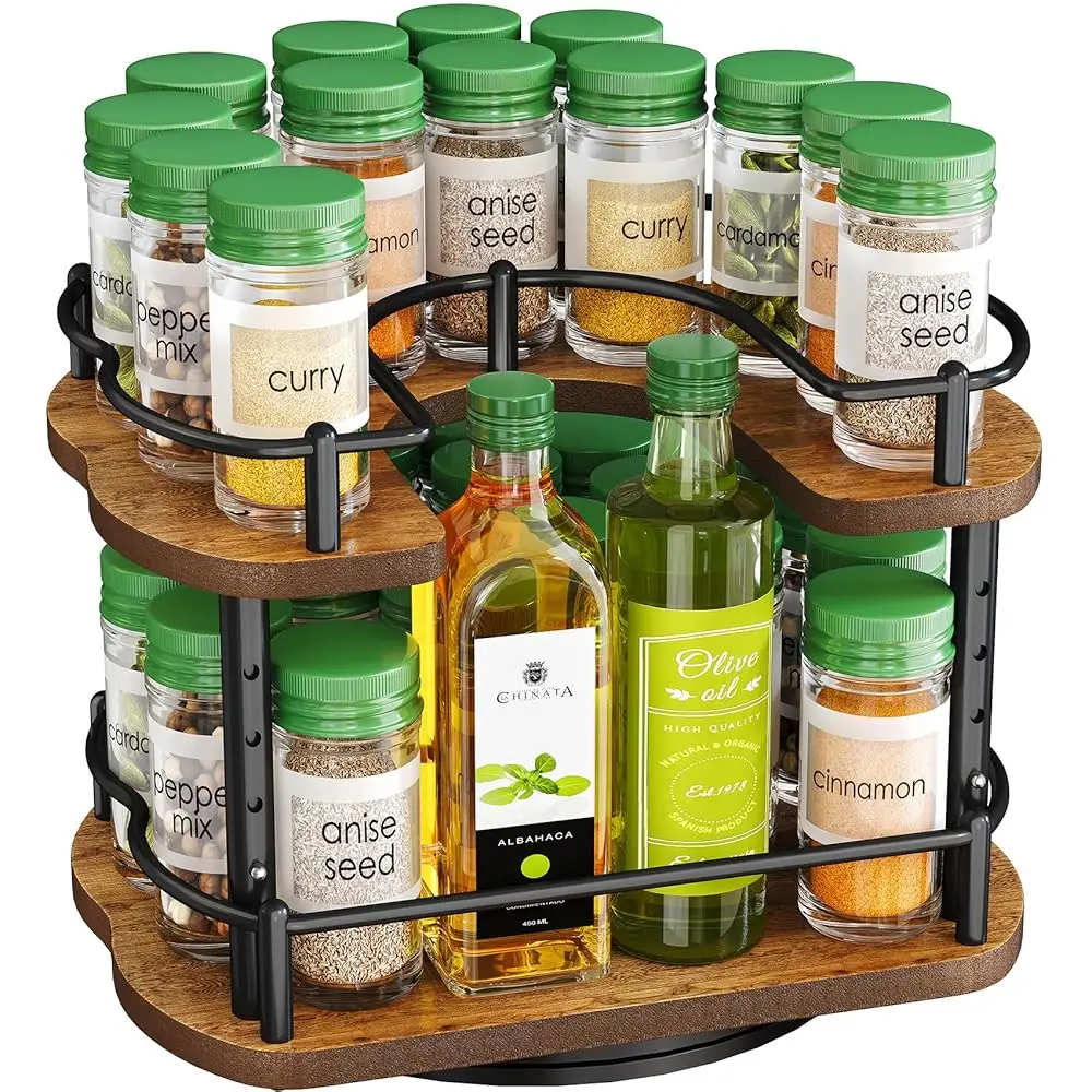 Lazy Susan Organizer Spice Ra For Cabinet - Height Adjustable Rotating Lazy Turntable Spice Organization For Table Top Pantry
Lazy Susan Organizer Spice Ra For Cabinet - Height Adjustable Rotating Lazy Turntable Spice Organization For Table Top Pantry
