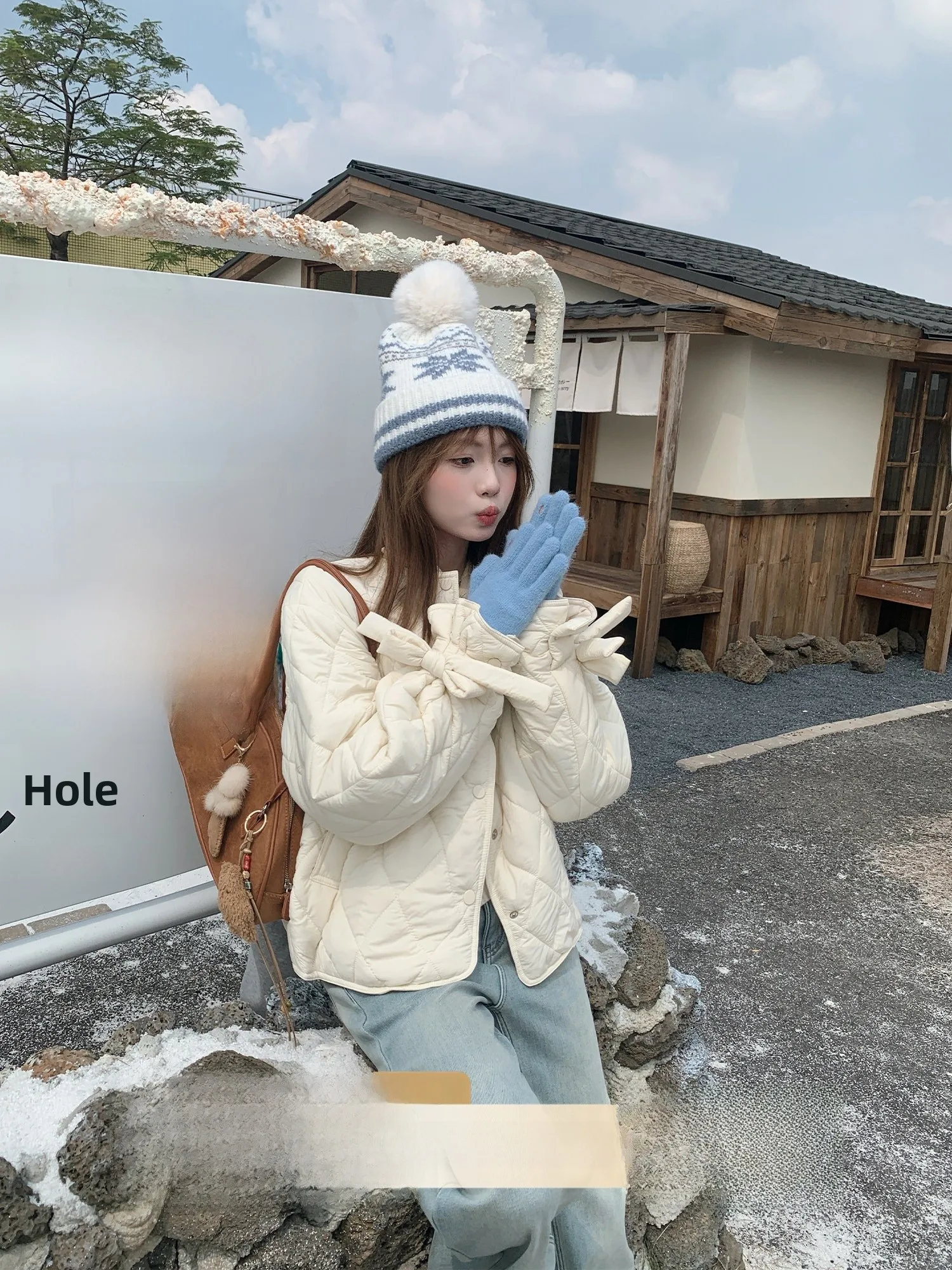 Winter Cotton Jaet Women's Small Size Beige Versatile Korean Sle Loose Fit Long Sve round Ne Single Button Closure
Winter Cotton Jaet Women's Small Size Beige Versatile Korean Sle Loose Fit Long Sve round Ne Single Button Closure