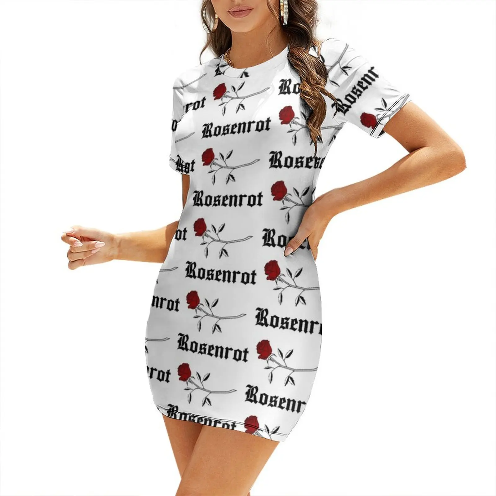 Rosenrot - Black Short Sleeved Dress women's dresses luxury women's luxury party dress Dress
Rosenrot - Black Short Sleeved Dress women's dresses luxury women's luxury party dress Dress