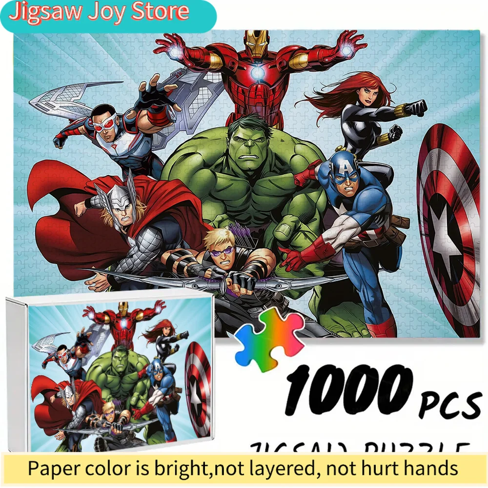 Пазл MARVEL Avengers Assemble, подходящий для взрослых и всей семьи, прочный и долговечный, с изображением культовых персонажей супергероев.
Пазл MARVEL Avengers Assemble, подходящий для взрослых и всей семьи, прочный и долговечный, с изображением культовых персонажей супергероев.