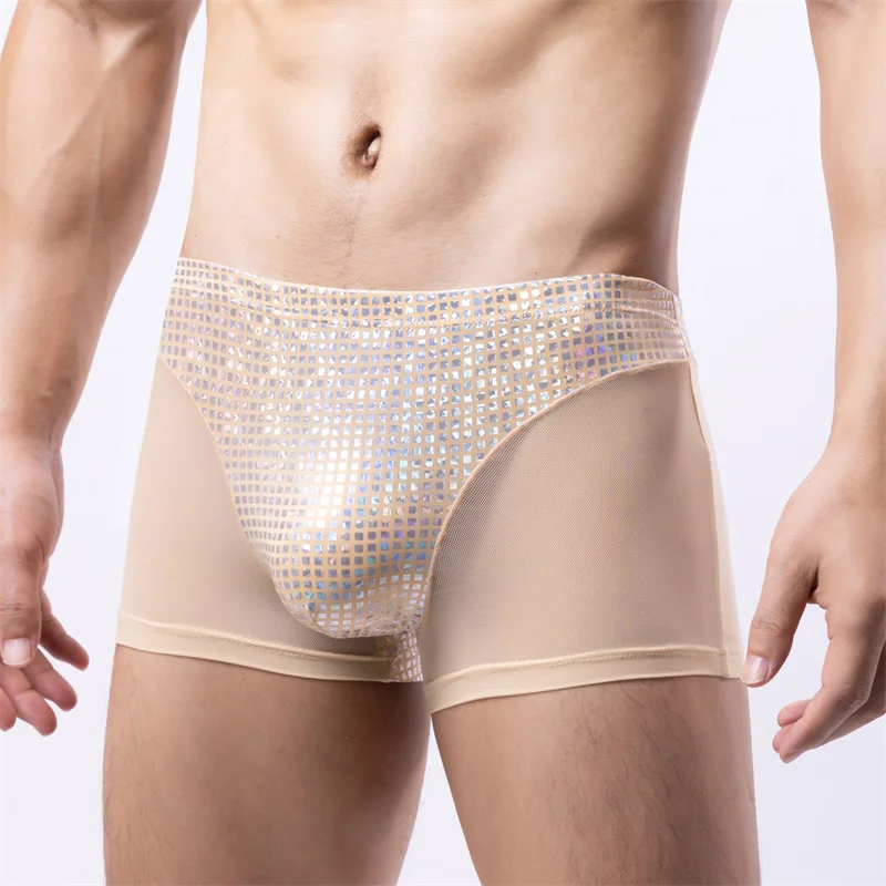 Sexy Men Boxers Taste Underwear Male Breathable Mesh Pactworl Low Waist Bikini Underpants Boxershorts Men 
Sexy Men Boxers Taste Underwear Male Breathable Mesh Pactworl Low Waist Bikini Underpants Boxershorts Men