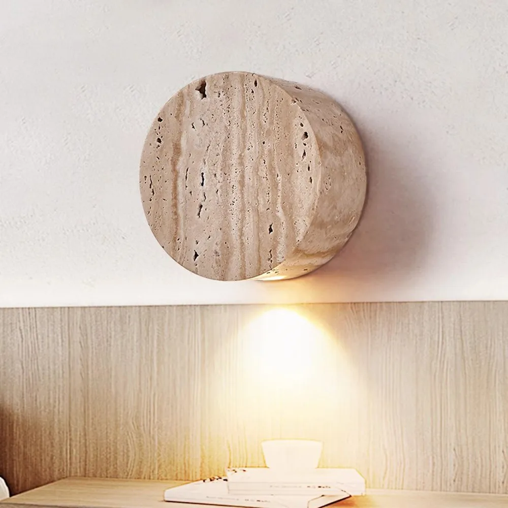 Travertine stone indoor wall lamp staircase courtyard entrance retro villa atmosphere wall LED wabi-sabi style wall lamp
Travertine stone indoor wall lamp staircase courtyard entrance retro villa atmosphere wall LED wabi-sabi style wall lamp