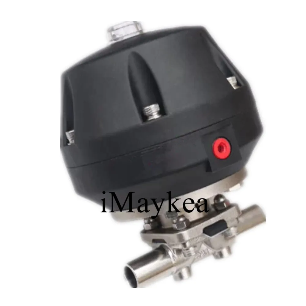 Welding DN20 DN25 DN32 Mushroom Head Pneumatic Diaphragm Valve Normally Open Stainless Steel 316
Welding DN20 DN25 DN32 Mushroom Head Pneumatic Diaphragm Valve Normally Open Stainless Steel 316