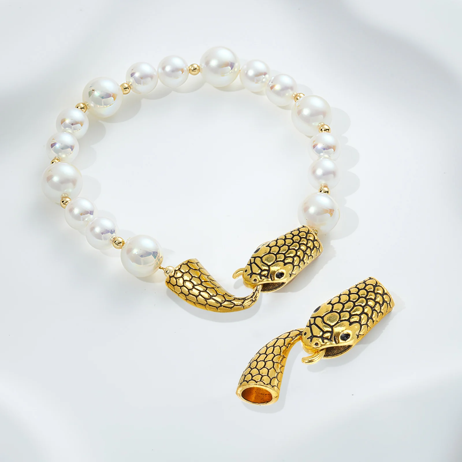 Snakehead Clasps Durable Alloy Necklace Bracelet Jewelry Making Craft Supplies Homemade Accessories Snake Scalp Buckle
Snakehead Clasps Durable Alloy Necklace Bracelet Jewelry Making Craft Supplies Homemade Accessories Snake Scalp Buckle