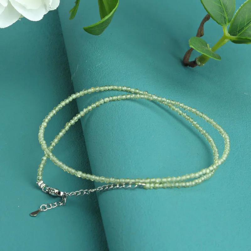 Natural Crystal Facet Beads 2mm Necklace
Natural Crystal Facet Beads 2mm Necklace