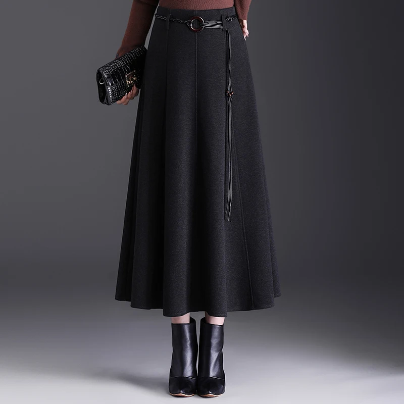 Women's Woolen A-Line Skirt Thiened Autumn Winter Faion Pleated High Waist Polyester Fiber Commute Sle Skirt
Women's Woolen A-Line Skirt Thiened Autumn Winter Faion Pleated High Waist Polyester Fiber Commute Sle Skirt