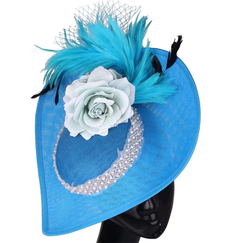 Elegant Light Blue Feather Hair Fascinator Church Hat Bridal Wedding Headwear for Women Ladies Party Tea Race Day Headpiece
Elegant Light Blue Feather Hair Fascinator Church Hat Bridal Wedding Headwear for Women Ladies Party Tea Race Day Headpiece